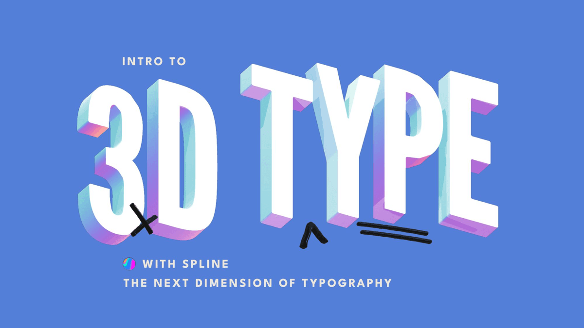 Intro to 3D Type with Spline