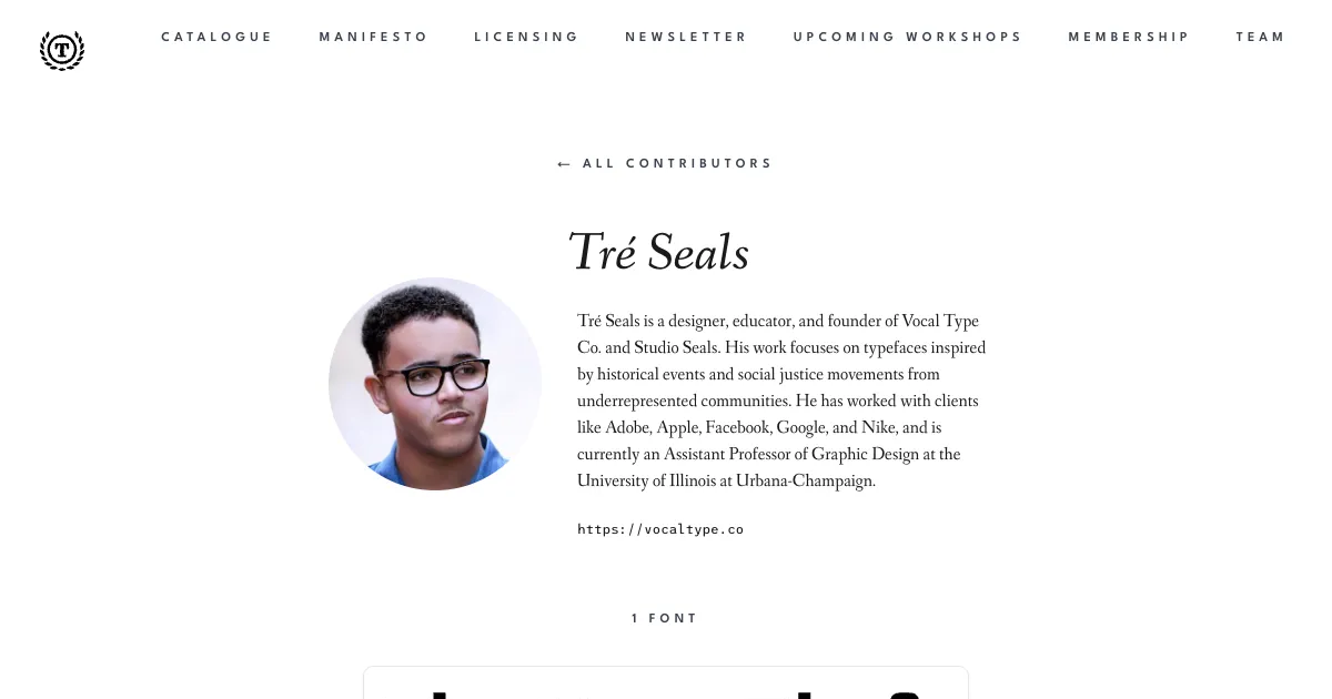 Tré Seals | The League of Moveable Type